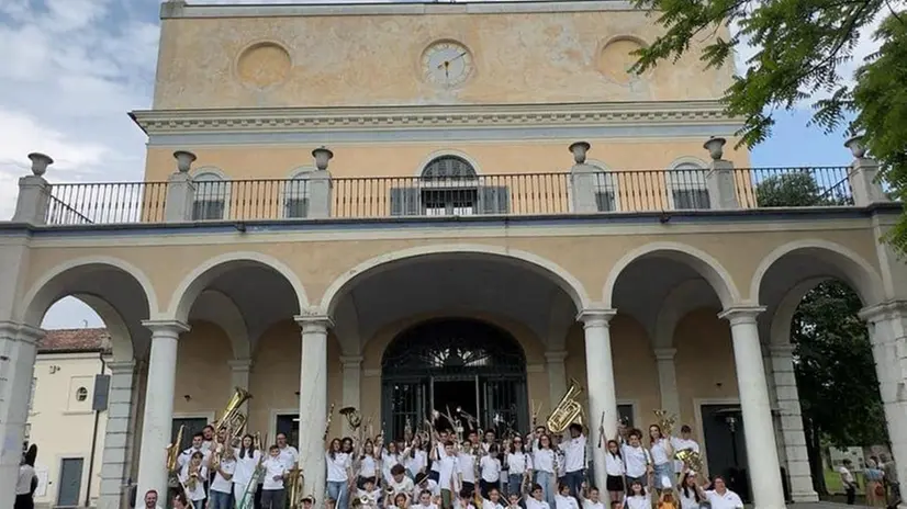 Gruppo di allievi della Banda di Leno - © www.giornaledibrescia.it