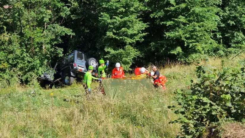 Le immagini dell'incidente a Bione