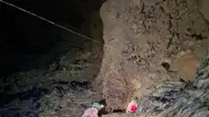 Le operazioni di soccorso nella grotta