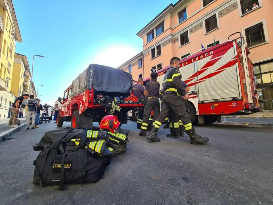 Gravissimo incendio in una Rsa di Milano