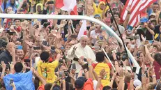 Papa Francesco all'ultima Giornata mondiale della gioventù a Panama, nel 2019 - Foto Ansa © www.giornaledibrescia.it