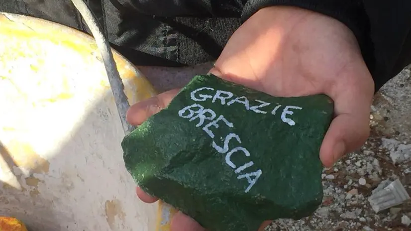 La posa della prima pietra a Gualdo