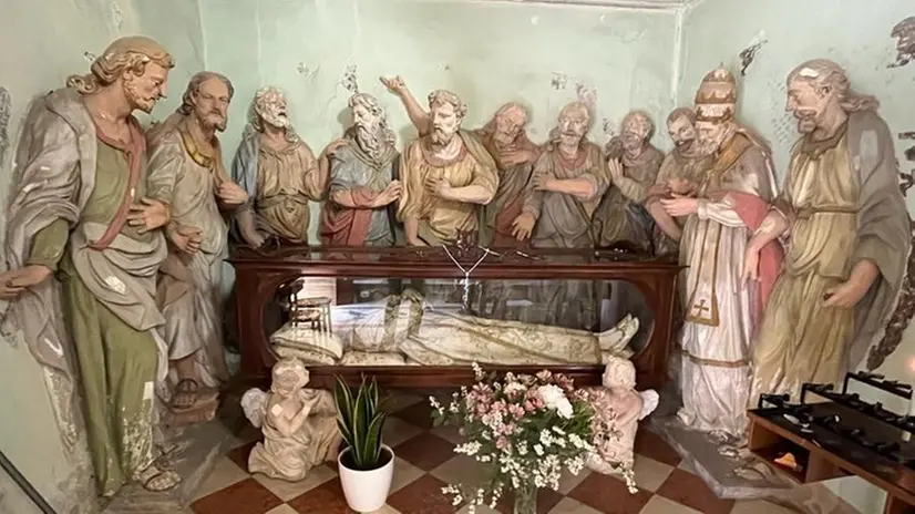 La «Dormitio Virginis» di Burago (particolare)