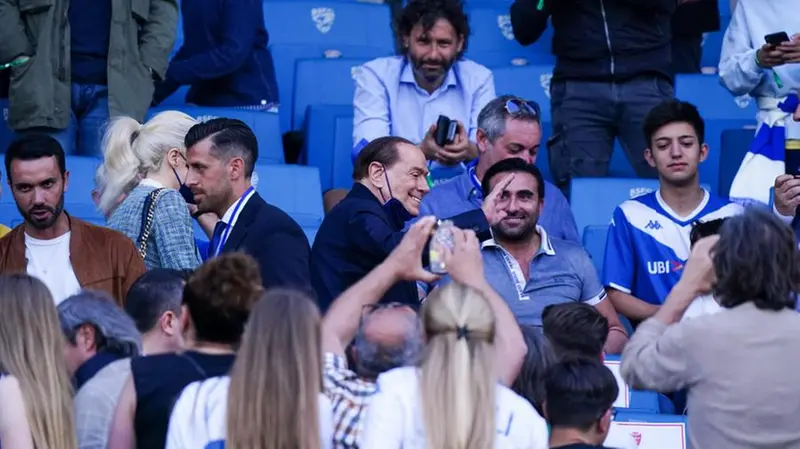 Per Brescia-Monza anche Silvio Berlusconi al Rigamonti