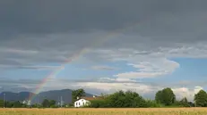 Un arcobaleno in provincia di Brescia