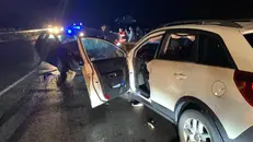 Le auto coinvolte nell'incidente a Darfo