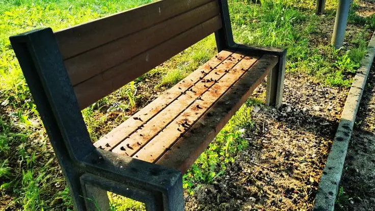 Come si presentano le panchine al parco di Bovezzo - © www.giornaledibrescia.it