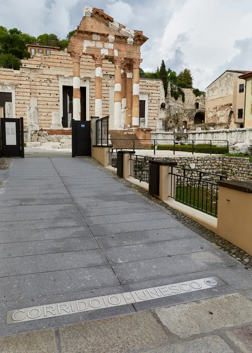 Il Corridoio Unesco unisce l'area del Capitolium al Santa Giulia