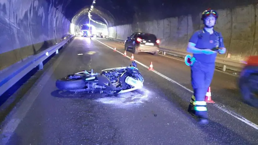 L'incidente è avvenuto all'interno di una galleria di Agnosine