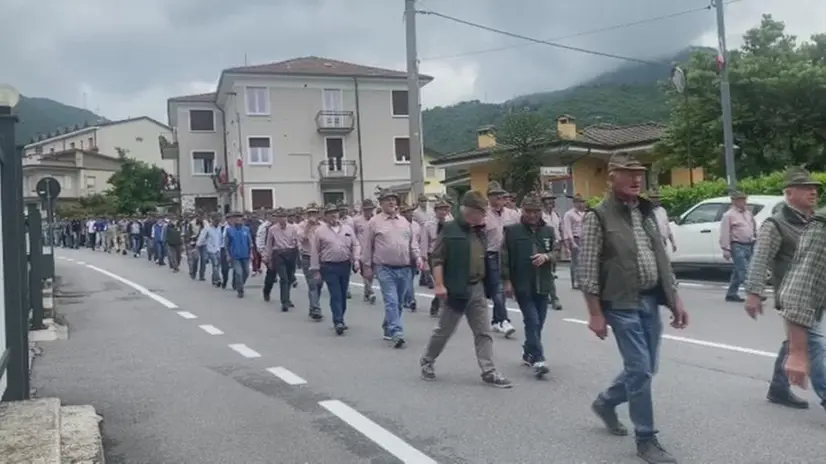 L'adunata della sezione di Brescia degli alpini a Lumezzane
