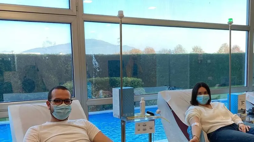 Donatori nella sede provinciale di Brescia dell'Avis