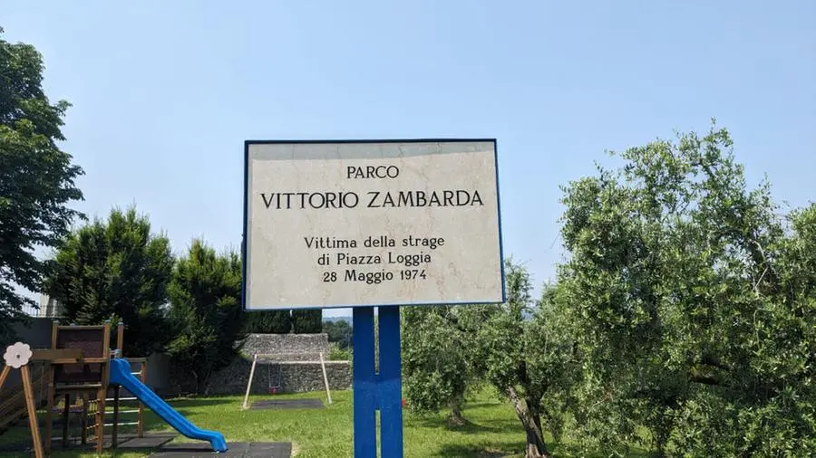 San Felice: il parco intitolato a Vittorio Zambarda, vittima della strage di piazza Loggia