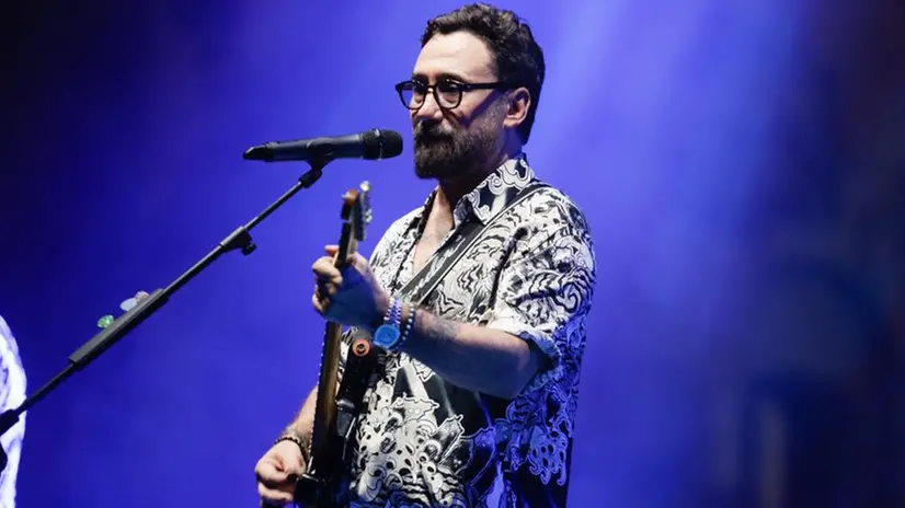 I Tiromancino in concerto in piazza Loggia a Brescia