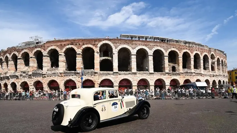Mille Miglia 2023, il passaggio da Verona