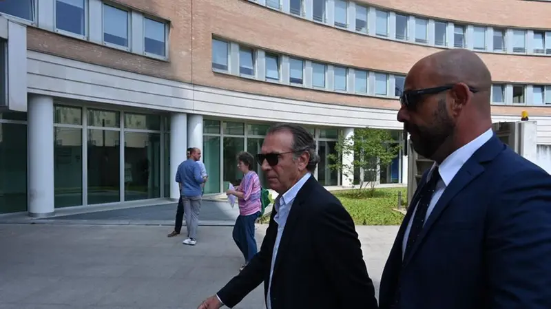Massimo Cellino in tribunale a Brescia