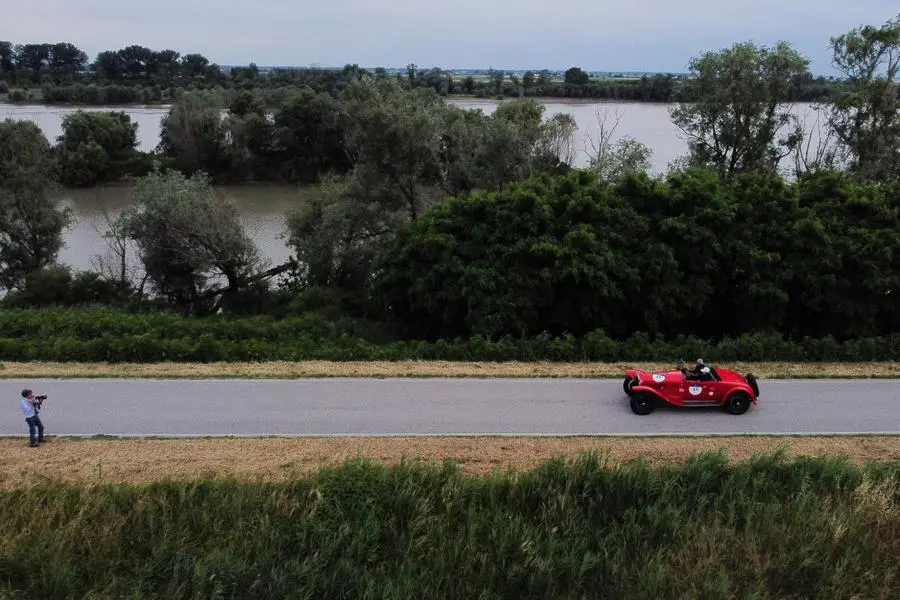 Mille Miglia 2023, il passaggio da Occhiobello