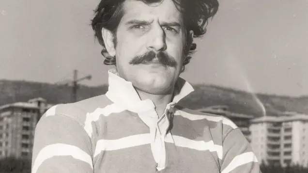 Beppe Vigasio con la maglia del Rugby Brescia l’anno dello scudetto ’74-’75 - Foto d'Archivio  © www.giornaledibrescia.it