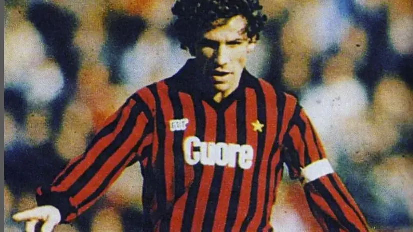 Franco Baresi, capitano del Milan - Foto Instragram Franco Baresi