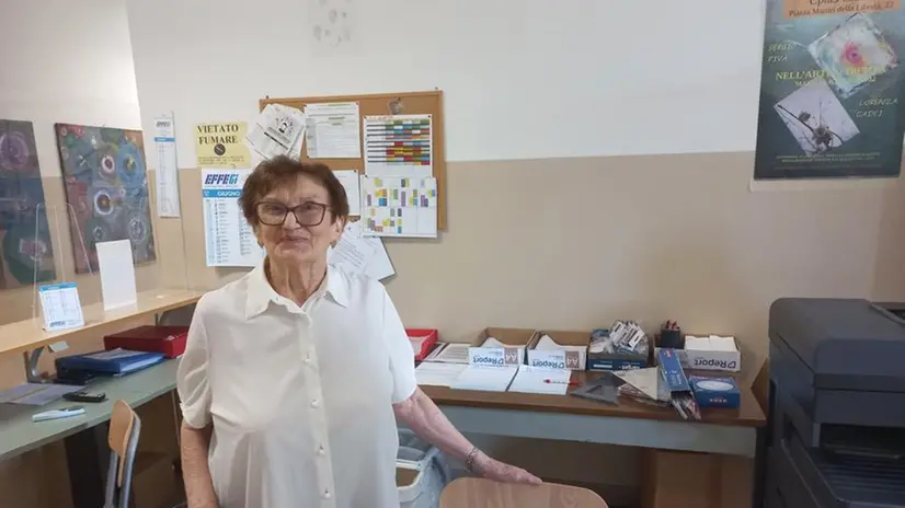 Pierina Bizioli, 85 anni, ha sostenuto l'esame di terza media © www.giornaledibrescia.it