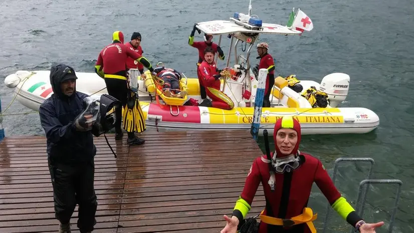 Un momento di un’esercitazione della Protezione Civile in un ambiente legato alla presenza di acqua © www.giornaledibrescia.it