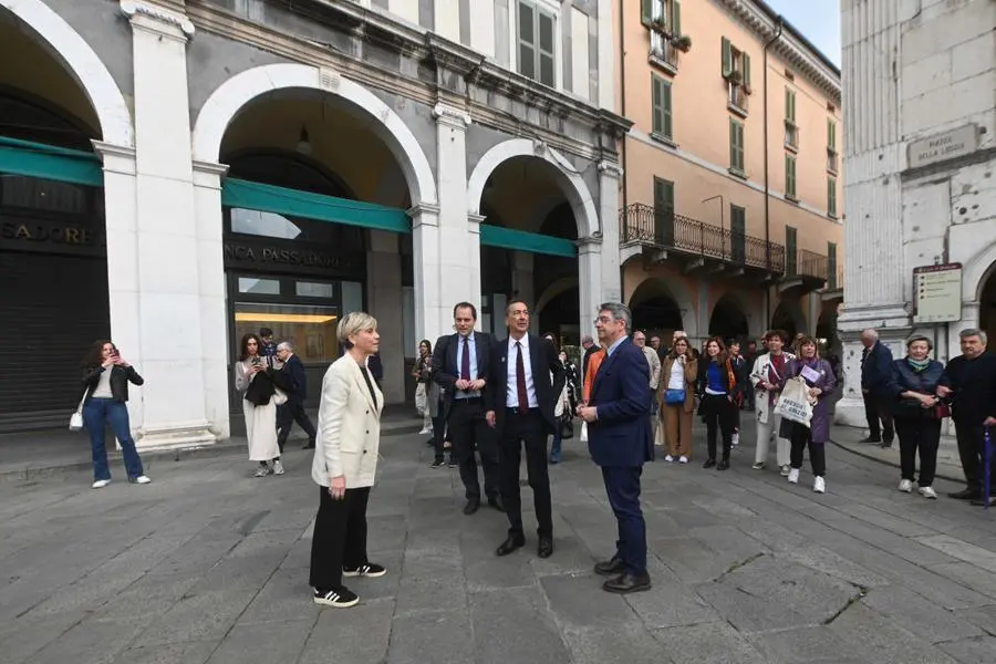 La visita di Giuseppe Sala a Brescia a sostegno di Castelletti