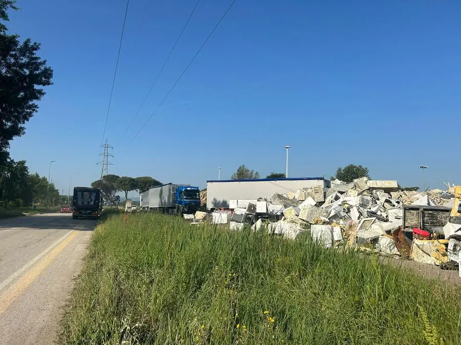 I camion della Germani operativi in Emilia Romagna