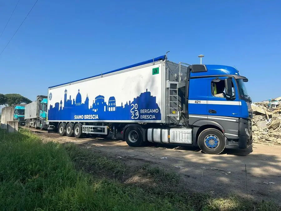 I camion della Germani operativi in Emilia Romagna