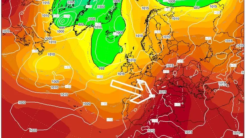I modelli matematici mostrano un'espansione verso Nord dell'anticiclone subtropicale