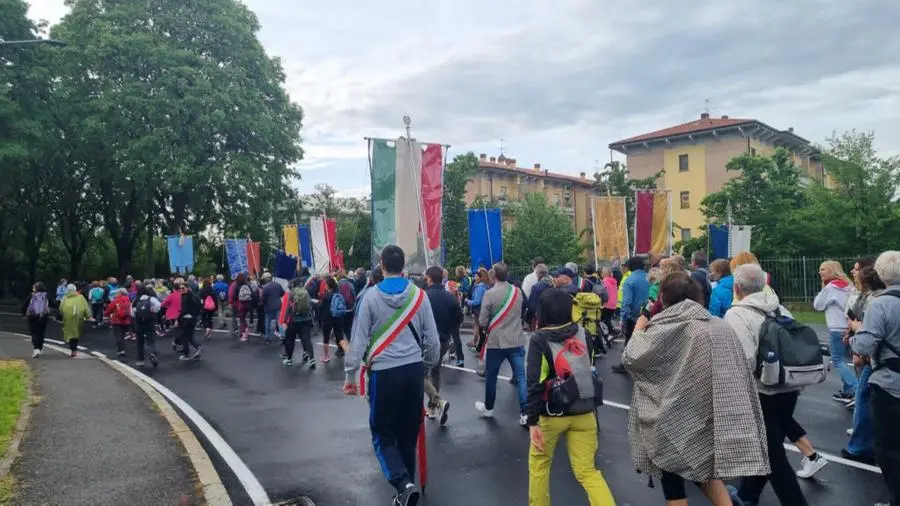 Marcia della Pace, la partenza da Bergamo
