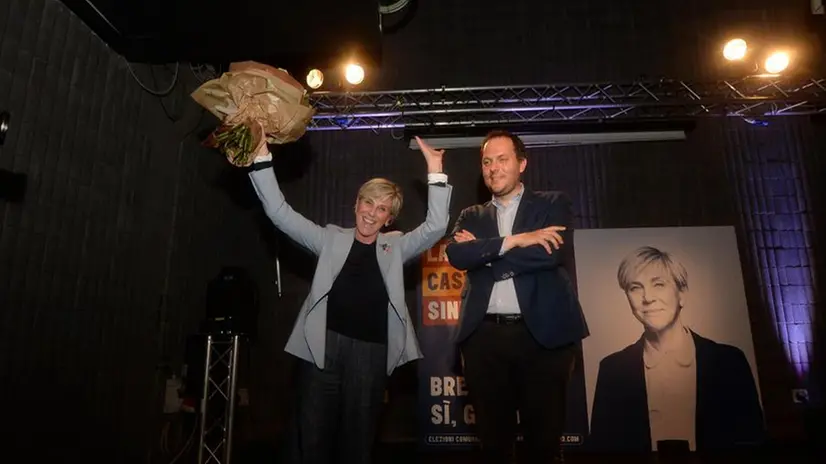 Chiusura di campagna elettorale per la candidata sindaco del centrosinistra Laura Castelletti