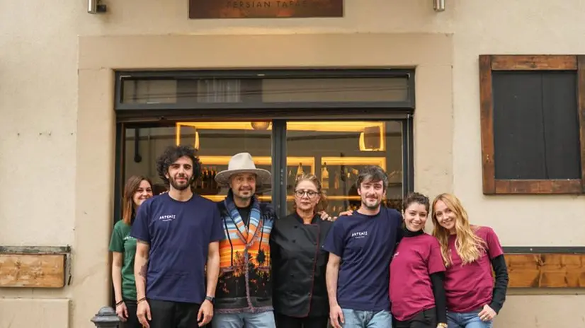 Bastianich all'inaugurazione del tapas bar Artemis a Brescia