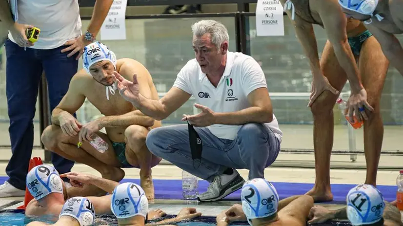Coach Sandro Bovo dell'An Brescia - Foto New Reporter © www.giornaledibrescia.it