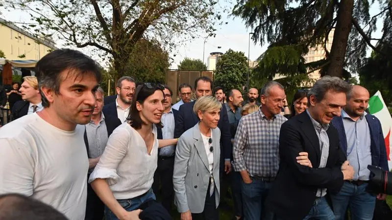 Elly Schlein a Brescia a sostegno della candidata sindaca del centrosinistra Laura Castelletti