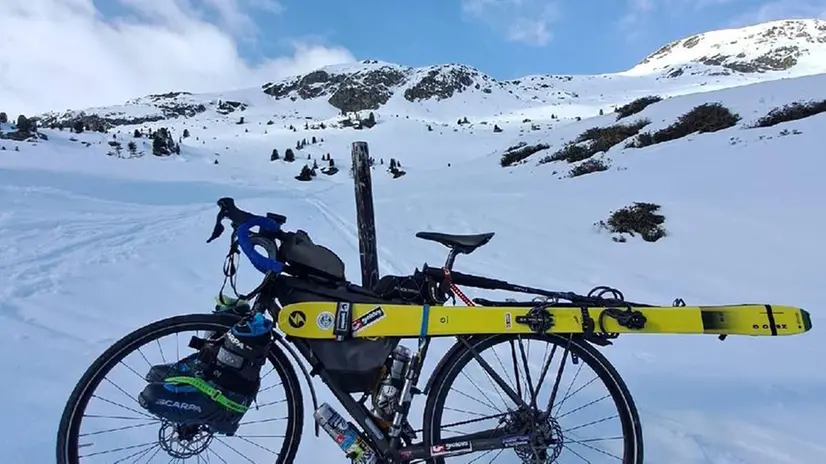 Il viaggio di Ettore Campana tra bici e sci - 2