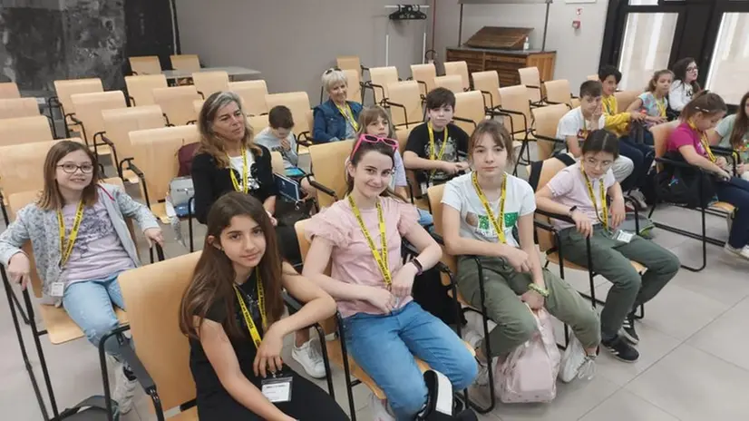 Gli studenti in visita al GdB