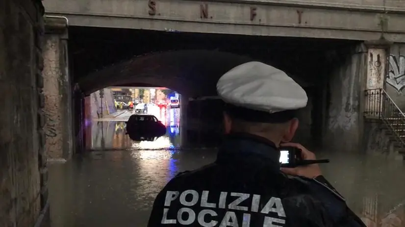 Auto bloccate nei sottopassi