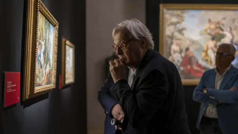 Vittorio Sgarbi in visita al MarteS