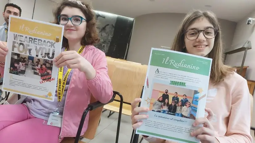 I giovani cronisti del «Rudianino» in visita al GdB