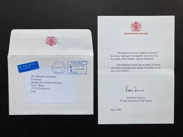 Le lettere ricevute da Giambelli dalla famiglia reale