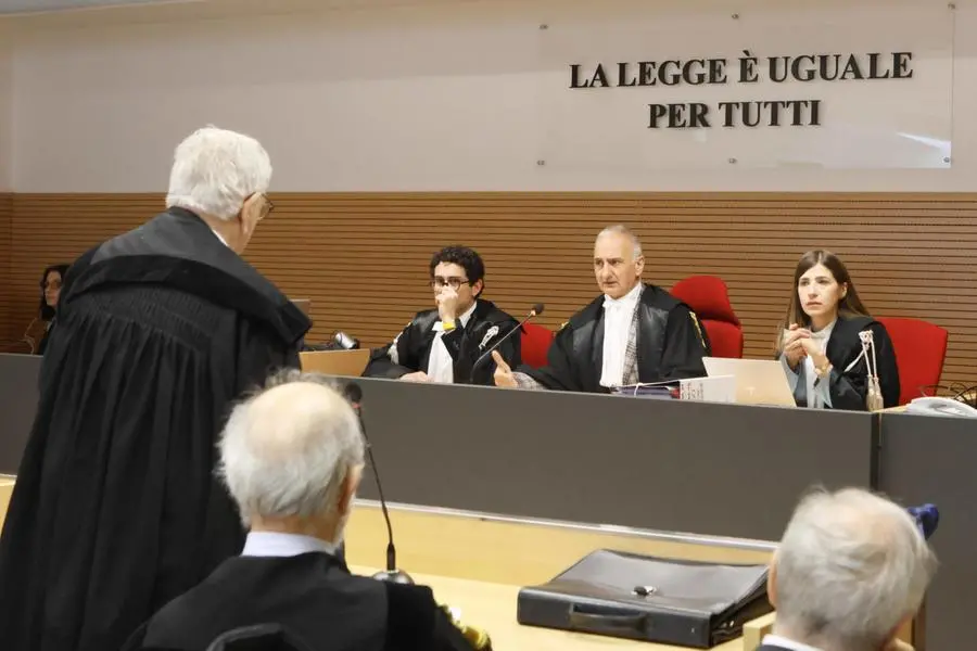 L'udienza del processo a carico dell'ex consigliere del Csm Piercamillo Davigo