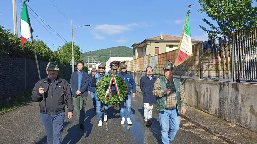 Gli alpini festeggiano il 25 aprile alla Stocchetta