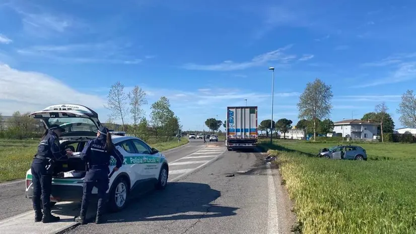 I veicoli coinvolti nell'incidente tra Montichiari e Calcinato