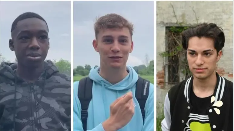 I tre ragazzi-soccorritori: Mamadou, Andrea e Alessandro - © www.giornaledibrescia.it