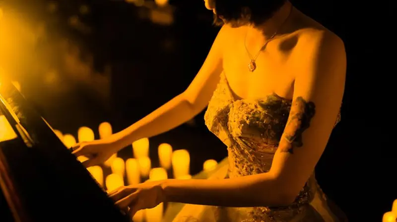 Le candele donano ai concerti un'atmosfera molto intima