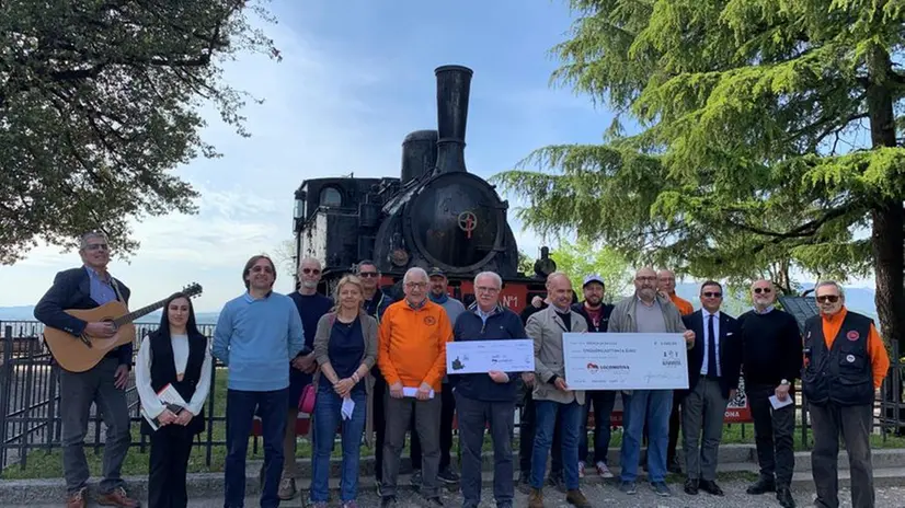 Vanessa Ferrari in Castello per sostenere il restauro della Locomotiva
