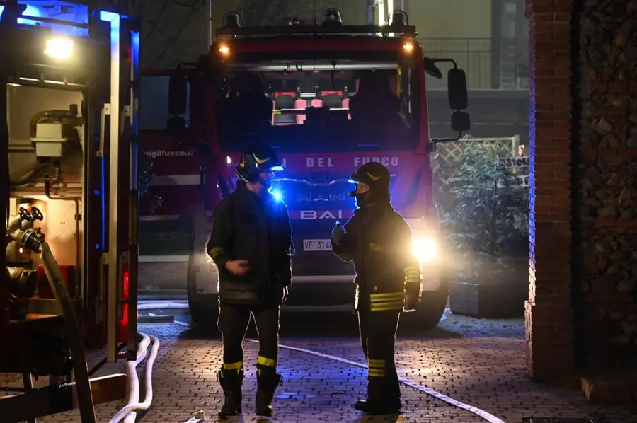 L'incendio alla cascina Cattafame di Ospitaletto