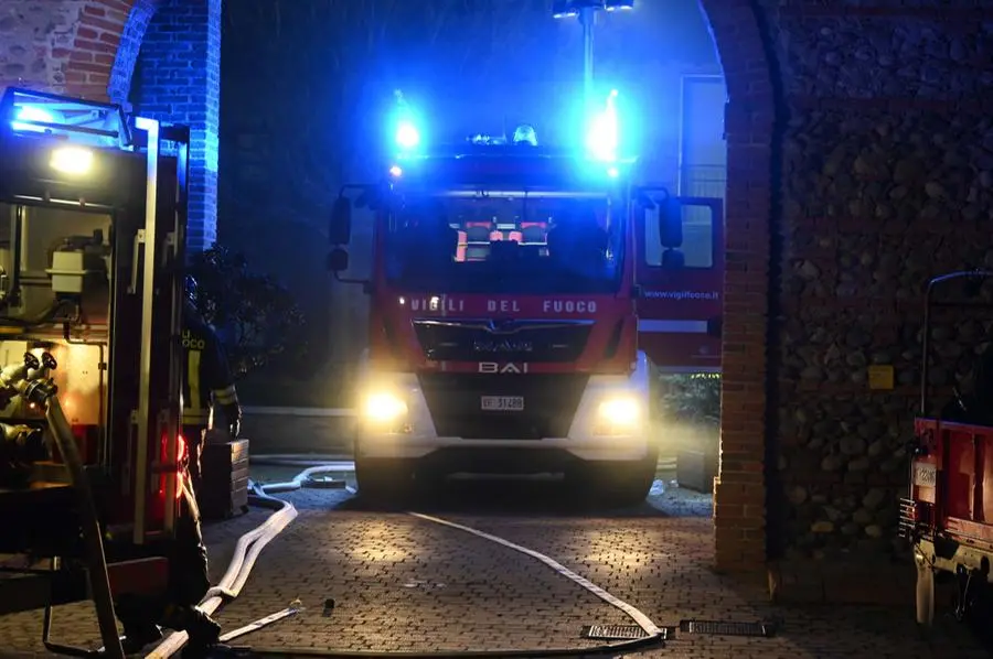 L'incendio alla cascina Cattafame di Ospitaletto