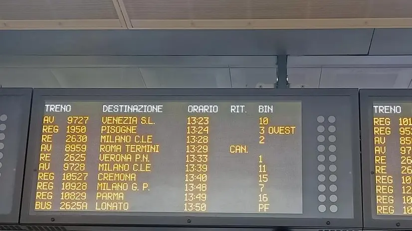 Stazione di Brescia, disagi sulla linea dell'Alta Velocità