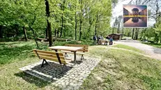 Un'area picnic nel Parco delle Colline nella zona del Santellone - © www.giornaledibrescia.it