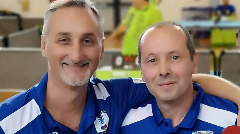 Olrini con De Petra: il Tennistavolo è anche una famiglia © www.giornaledibrescia.it